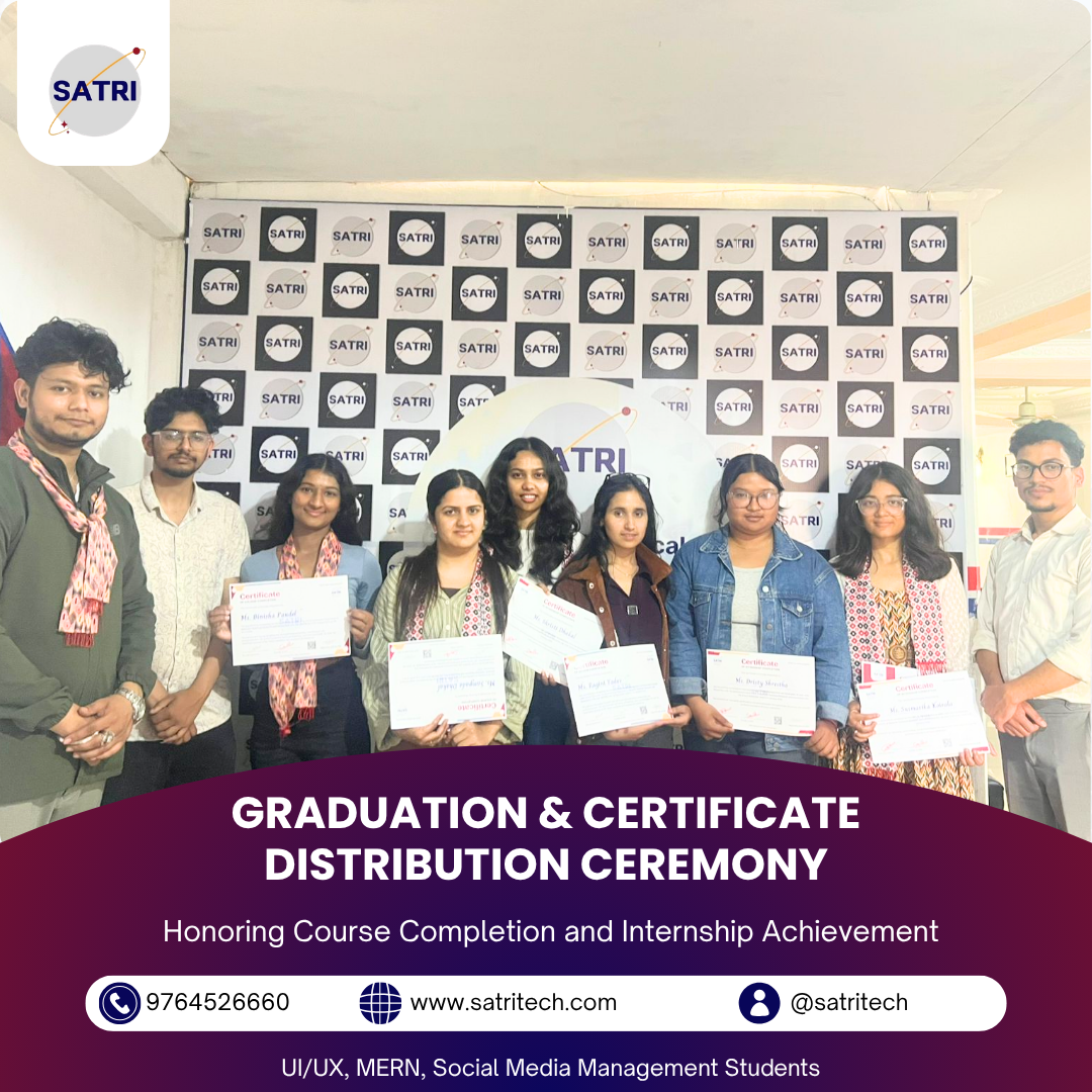 GRADUATION & CERTIFICATE DISTRIBUTION CEREMONY-Internship & Course Completion at SATRI
