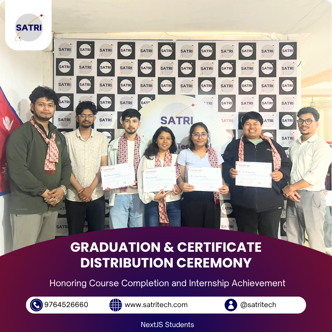 GRADUATION & CERTIFICATE DISTRIBUTION CEREMONY-Internship & Course Completion at SATRI